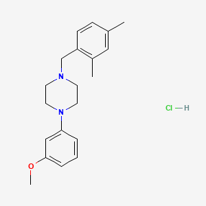 molecular formula C20H27ClN2O B4961204 1-(2,4-dimethylbenzyl)-4-(3-methoxyphenyl)piperazine hydrochloride 