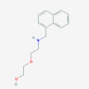 molecular formula C15H19NO2 B496123 2-{2-[(Naphthalen-1-ylmethyl)amino]ethoxy}ethanol 