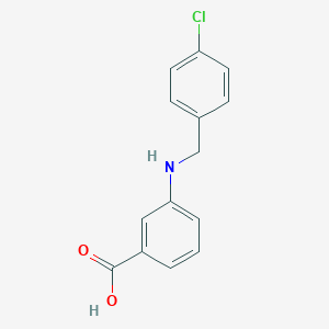 molecular formula C14H12ClNO2 B496126 3-[(4-chlorophenyl)methylamino]benzoic Acid CAS No. 63759-85-3