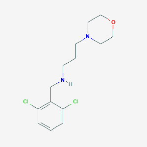 molecular formula C14H20Cl2N2O B496127 N-(2,6-dichlorobenzyl)-3-(morpholin-4-yl)propan-1-amine 