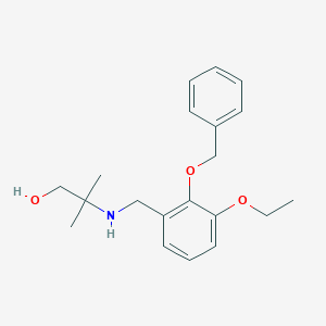 molecular formula C20H27NO3 B496128 2-{[2-(Benzyloxy)-3-ethoxybenzyl]amino}-2-methyl-1-propanol 