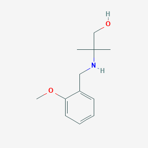 molecular formula C12H19NO2 B496129 2-[(2-Methoxybenzyl)amino]-2-methylpropan-1-ol CAS No. 25452-27-1