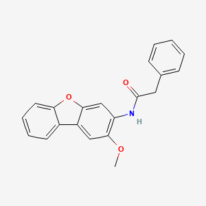 molecular formula C21H17NO3 B4961329 N-(2-methoxydibenzo[b,d]furan-3-yl)-2-phenylacetamide 