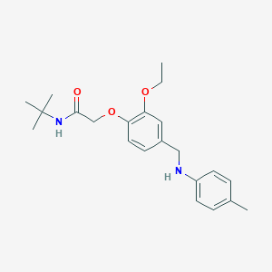 molecular formula C22H30N2O3 B496136 N-(tert-butyl)-2-[2-ethoxy-4-(4-toluidinomethyl)phenoxy]acetamide 