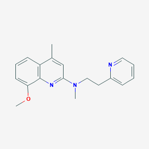 molecular formula C19H21N3O B4961390 8-methoxy-N,4-dimethyl-N-[2-(2-pyridinyl)ethyl]-2-quinolinamine 