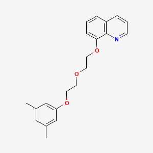 molecular formula C21H23NO3 B4961400 8-{2-[2-(3,5-dimethylphenoxy)ethoxy]ethoxy}quinoline 