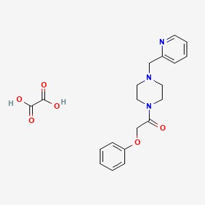 molecular formula C20H23N3O6 B4961406 1-(phenoxyacetyl)-4-(2-pyridinylmethyl)piperazine oxalate 