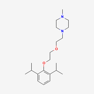 molecular formula C21H36N2O2 B4961425 1-{2-[2-(2,6-diisopropylphenoxy)ethoxy]ethyl}-4-methylpiperazine 