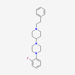 molecular formula C23H30FN3 B4961430 1-(2-fluorophenyl)-4-[1-(2-phenylethyl)-4-piperidinyl]piperazine 