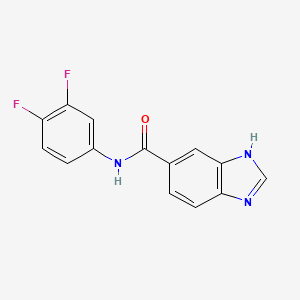 molecular formula C14H9F2N3O B4961438 N-(3,4-difluorophenyl)-1H-benzimidazole-5-carboxamide 
