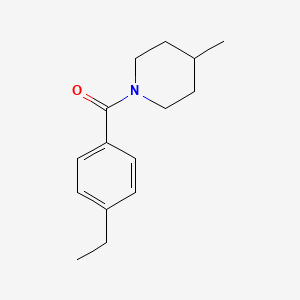 molecular formula C15H21NO B4961450 1-(4-ethylbenzoyl)-4-methylpiperidine 