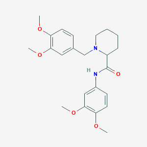 molecular formula C23H30N2O5 B4961470 1-(3,4-dimethoxybenzyl)-N-(3,4-dimethoxyphenyl)-2-piperidinecarboxamide 