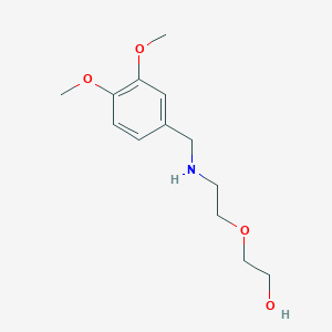 molecular formula C13H21NO4 B496149 2-{2-[(3,4-Dimethoxybenzyl)amino]ethoxy}ethanol 