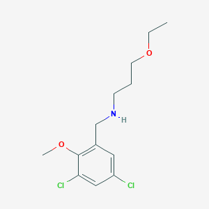 molecular formula C13H19Cl2NO2 B496151 N-(3,5-dichloro-2-methoxybenzyl)-N-(3-ethoxypropyl)amine 