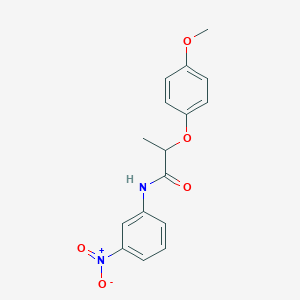 molecular formula C16H16N2O5 B4961599 2-(4-methoxyphenoxy)-N-(3-nitrophenyl)propanamide 
