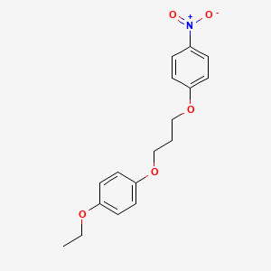 molecular formula C17H19NO5 B4961670 1-ethoxy-4-[3-(4-nitrophenoxy)propoxy]benzene 
