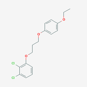molecular formula C17H18Cl2O3 B4961697 1,2-dichloro-3-[3-(4-ethoxyphenoxy)propoxy]benzene CAS No. 6482-69-5