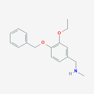 molecular formula C17H21NO2 B496171 N-[4-(benzyloxy)-3-ethoxybenzyl]-N-methylamine CAS No. 861409-49-6