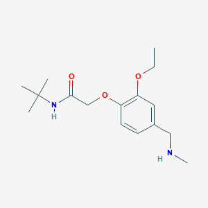 N-tert-butyl-2-{2-ethoxy-4-[(methylamino)methyl]phenoxy}acetamide