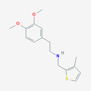 molecular formula C16H21NO2S B496180 2-(3,4-dimethoxyphenyl)-N-[(3-methylthiophen-2-yl)methyl]ethanamine 