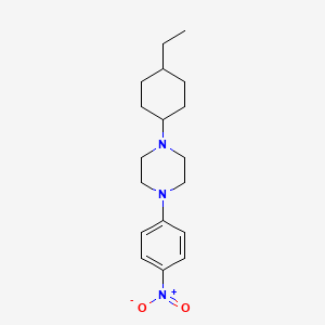 molecular formula C18H27N3O2 B4961808 1-(4-ethylcyclohexyl)-4-(4-nitrophenyl)piperazine 