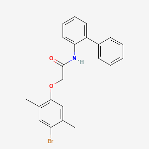 molecular formula C22H20BrNO2 B4961811 N-2-biphenylyl-2-(4-bromo-2,5-dimethylphenoxy)acetamide 