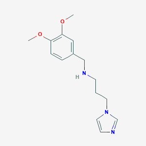 molecular formula C15H21N3O2 B496186 N-(3,4-dimethoxybenzyl)-N-[3-(1H-imidazol-1-yl)propyl]amine 