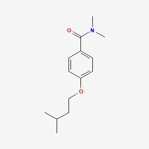 molecular formula C14H21NO2 B4961879 N,N-dimethyl-4-(3-methylbutoxy)benzamide 