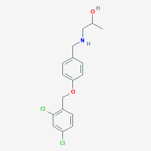 molecular formula C17H19Cl2NO2 B496191 1-({4-[(2,4-Dichlorobenzyl)oxy]benzyl}amino)propan-2-ol 