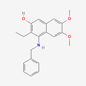 molecular formula C21H23NO3 B4961914 4-(benzylamino)-3-ethyl-6,7-dimethoxy-2-naphthol 