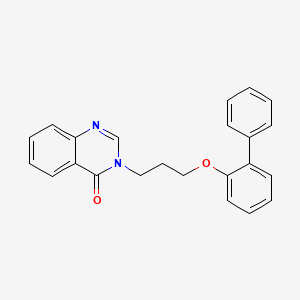 molecular formula C23H20N2O2 B4961923 3-[3-(2-biphenylyloxy)propyl]-4(3H)-quinazolinone 