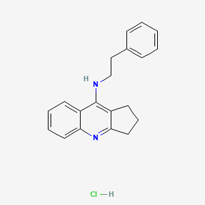 molecular formula C20H21ClN2 B4961928 N-(2-phenylethyl)-2,3-dihydro-1H-cyclopenta[b]quinolin-9-amine hydrochloride 