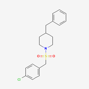 4-benzyl-1-[(4-chlorobenzyl)sulfonyl]piperidine