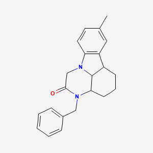 3-benzyl-8-methyl-3a,4,5,6,6a,11a-hexahydro-1H-pyrazino[3,2,1-jk]carbazol-2(3H)-one