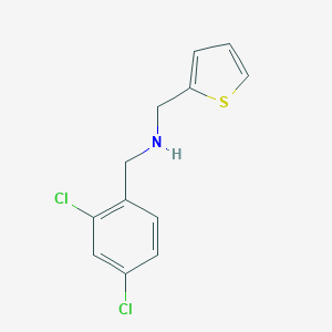 molecular formula C12H11Cl2NS B496198 1-(2,4-dichlorophenyl)-N-(thiophen-2-ylmethyl)methanamine 