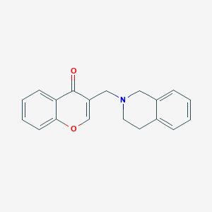 molecular formula C19H17NO2 B4961982 3-(3,4-dihydro-2(1H)-isoquinolinylmethyl)-4H-chromen-4-one 