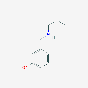 molecular formula C12H19NO B496199 N-(3-methoxybenzyl)-2-methylpropan-1-amine CAS No. 893576-11-9