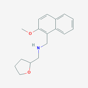 molecular formula C17H21NO2 B496204 1-(2-methoxynaphthalen-1-yl)-N-(tetrahydrofuran-2-ylmethyl)methanamine 