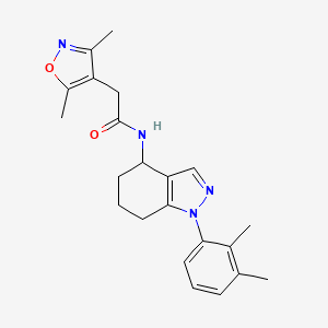 molecular formula C22H26N4O2 B4962041 2-(3,5-dimethyl-4-isoxazolyl)-N-[1-(2,3-dimethylphenyl)-4,5,6,7-tetrahydro-1H-indazol-4-yl]acetamide 