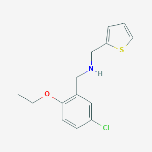 molecular formula C14H16ClNOS B496205 N-(5-chloro-2-ethoxybenzyl)-N-(2-thienylmethyl)amine 
