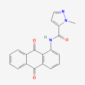 molecular formula C19H13N3O3 B4962085 N-(9,10-dioxo-9,10-dihydro-1-anthracenyl)-1-methyl-1H-pyrazole-5-carboxamide 