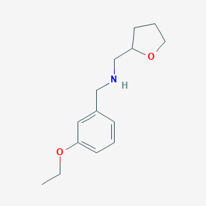 molecular formula C14H21NO2 B496210 (3-Ethoxyphenyl)-N-(tetrahydro-2-furanylmethyl)methanamine CAS No. 880804-97-7