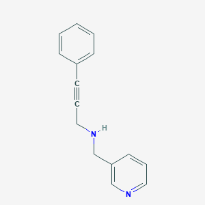 molecular formula C15H14N2 B496211 3-phenyl-N-(pyridin-3-ylmethyl)prop-2-yn-1-amine 