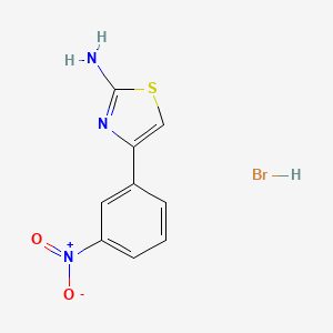 molecular formula C9H8BrN3O2S B4962181 4-(3-nitrophenyl)-1,3-thiazol-2-amine hydrobromide 
