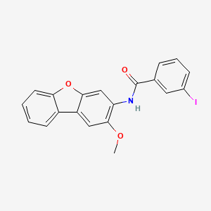 molecular formula C20H14INO3 B4962214 3-iodo-N-(2-methoxydibenzo[b,d]furan-3-yl)benzamide 