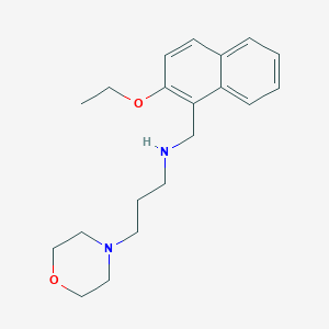 molecular formula C20H28N2O2 B496223 N-[(2-ethoxy-1-naphthyl)methyl]-N-[3-(4-morpholinyl)propyl]amine 