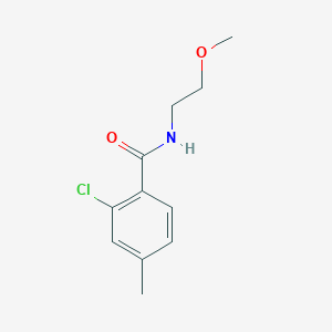 molecular formula C11H14ClNO2 B4962230 2-chloro-N-(2-methoxyethyl)-4-methylbenzamide 