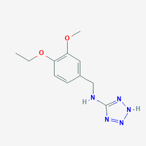 molecular formula C11H15N5O2 B496224 N-(4-ethoxy-3-methoxybenzyl)-1H-tetrazol-5-amine CAS No. 880865-22-5