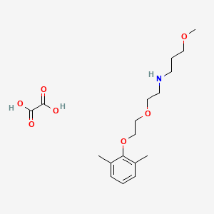 molecular formula C18H29NO7 B4962248 N-{2-[2-(2,6-dimethylphenoxy)ethoxy]ethyl}-3-methoxy-1-propanamine oxalate 