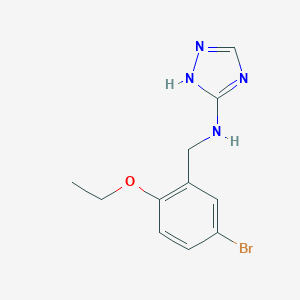 molecular formula C11H13BrN4O B496228 N-(5-bromo-2-ethoxybenzyl)-1H-1,2,4-triazol-3-amine 
